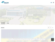 Tablet Screenshot of english.hallym.ac.kr